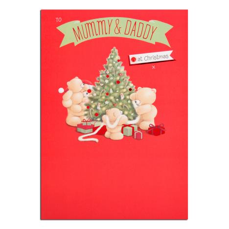 Mummy & Daddy Forever Friends Christmas Card